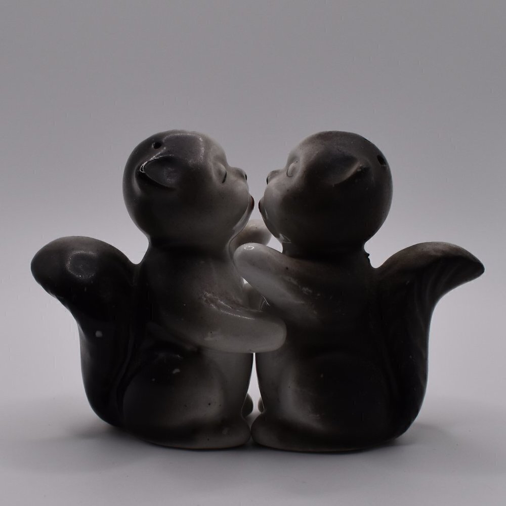 Vintage Japan Squirrels Salt and Pepper Shakers